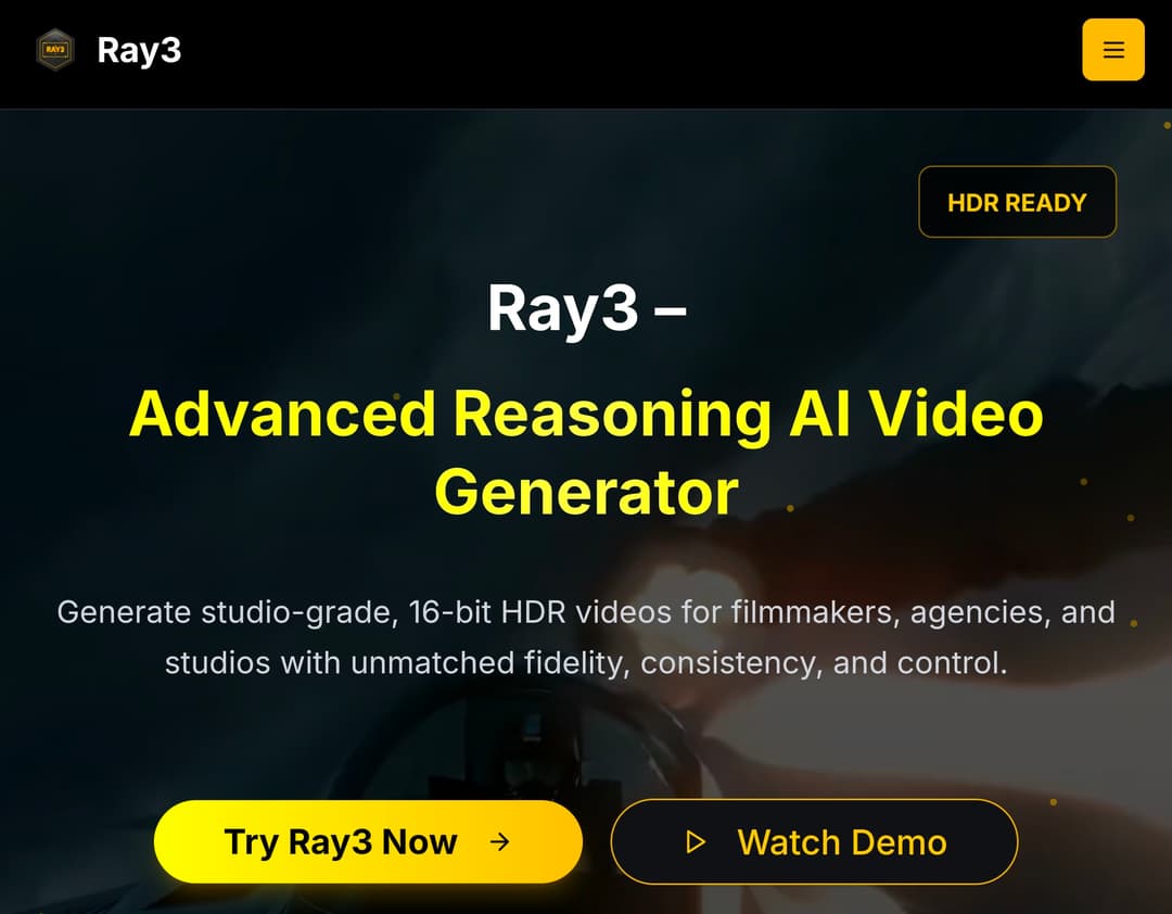 Ray3 AI VIDEO GENERATOR - Image 1