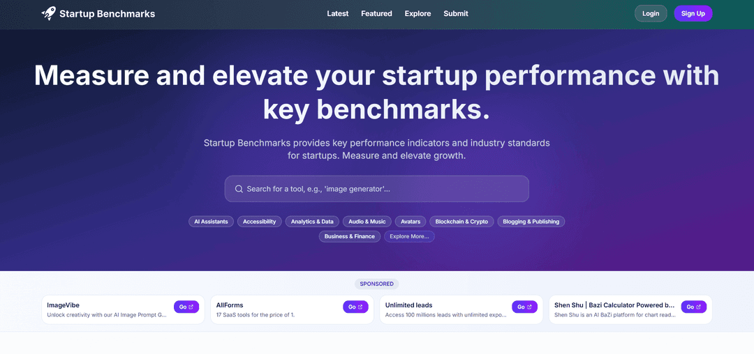Startup Benchmarks - Image 1