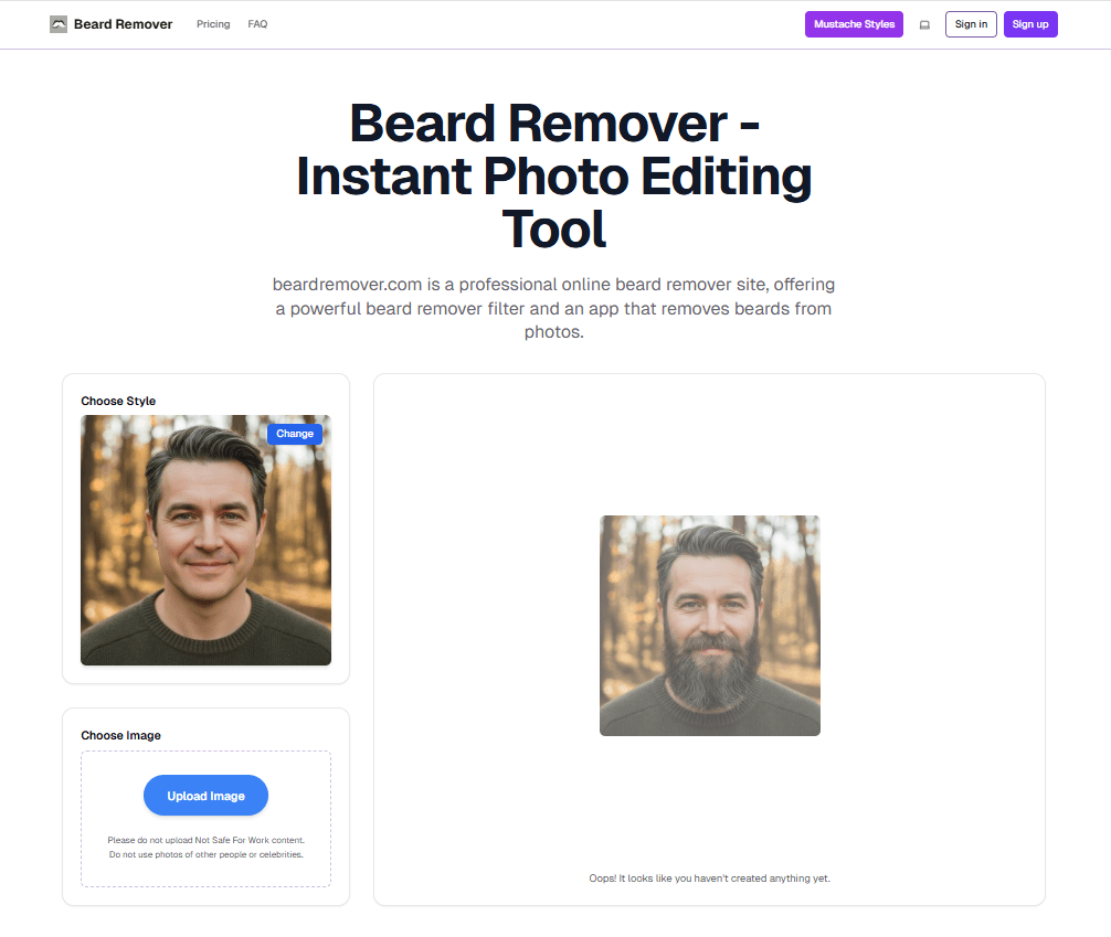 Advanced Beard Remover App for Instant Results - Image 1