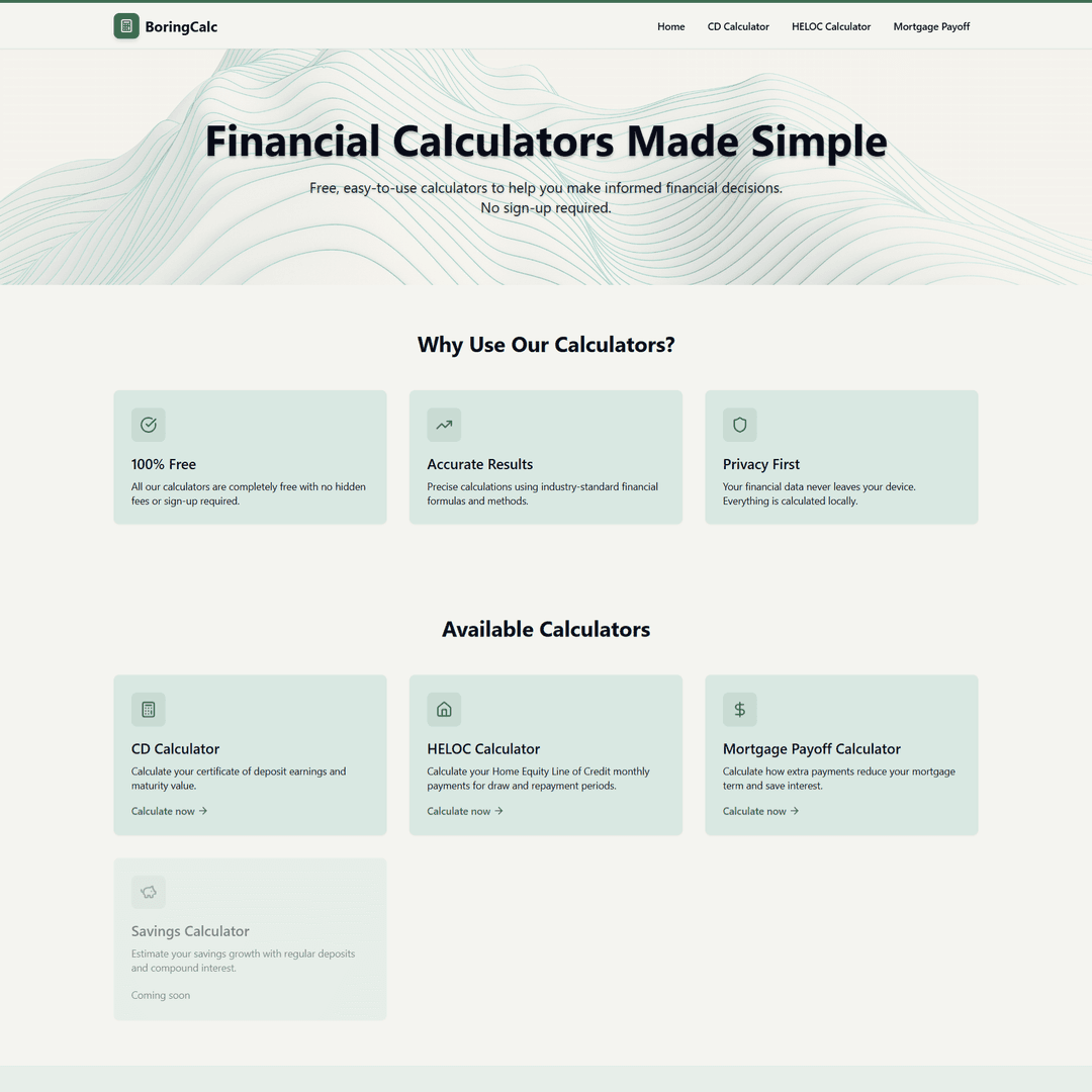BoringCalc - Image 1
