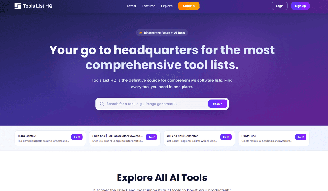 Tools List HQ - Image 1