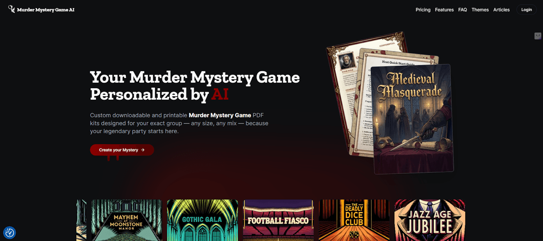 Custom Murder Mystery Party Game - Image 1