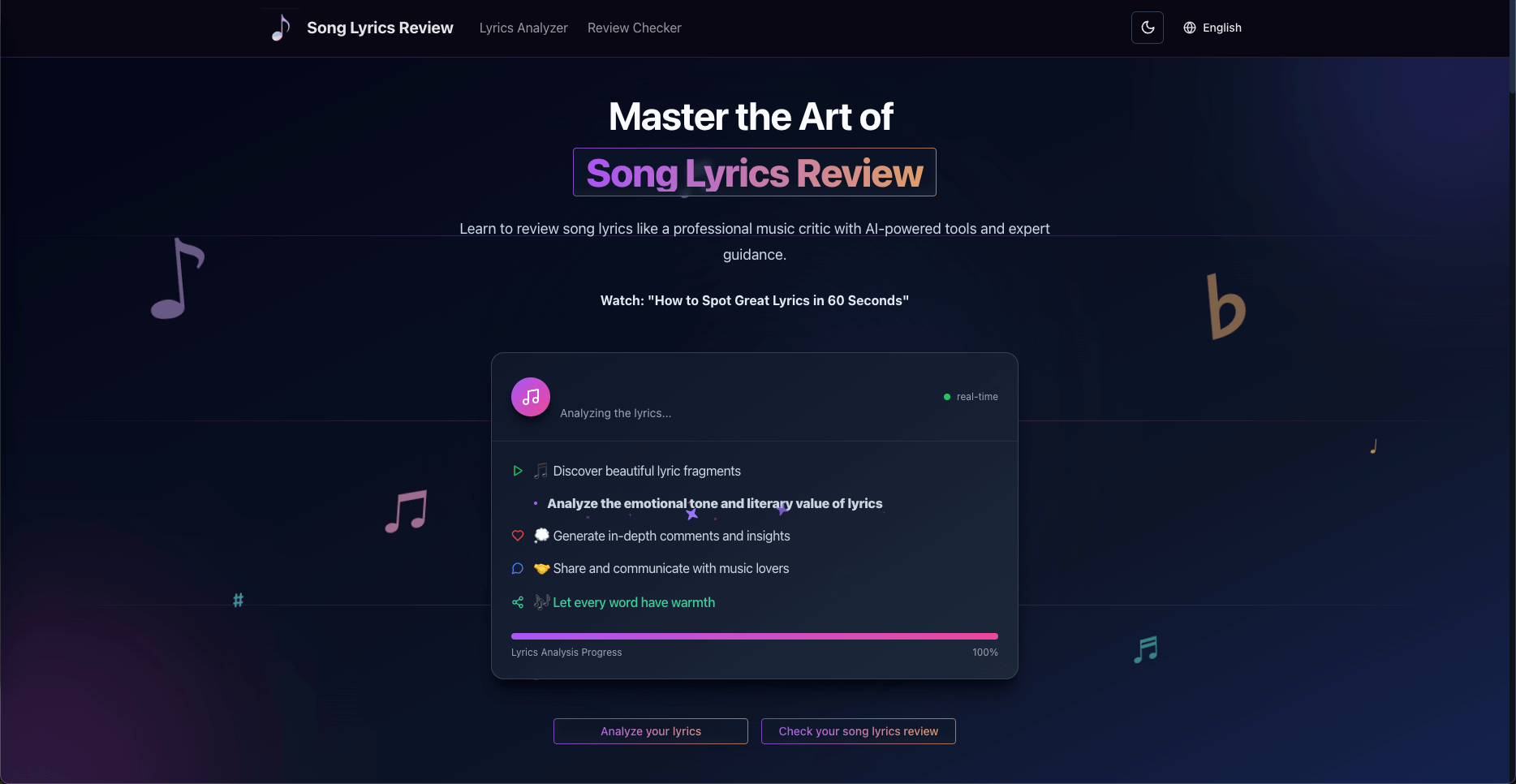 Song Lyrics Review - AI-Powered Analysis & Review Tools - Image 1