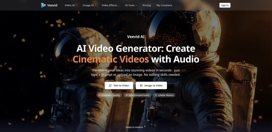  Veevid - Create AI Videos with Audio  - Image 1
