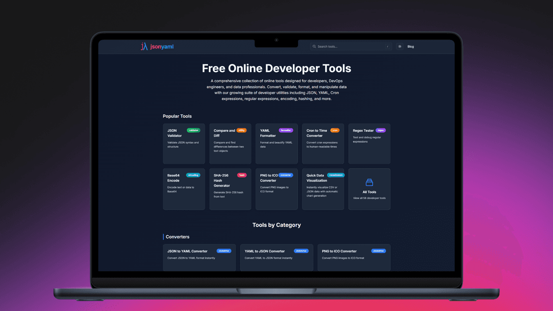 jsonyaml.com - Developer Tools - Image 1