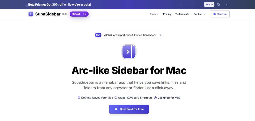 SupaSidebar - Image 1