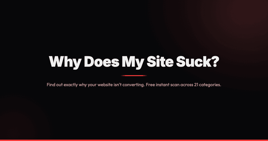 WhyDoesMySiteSuck - Image 1