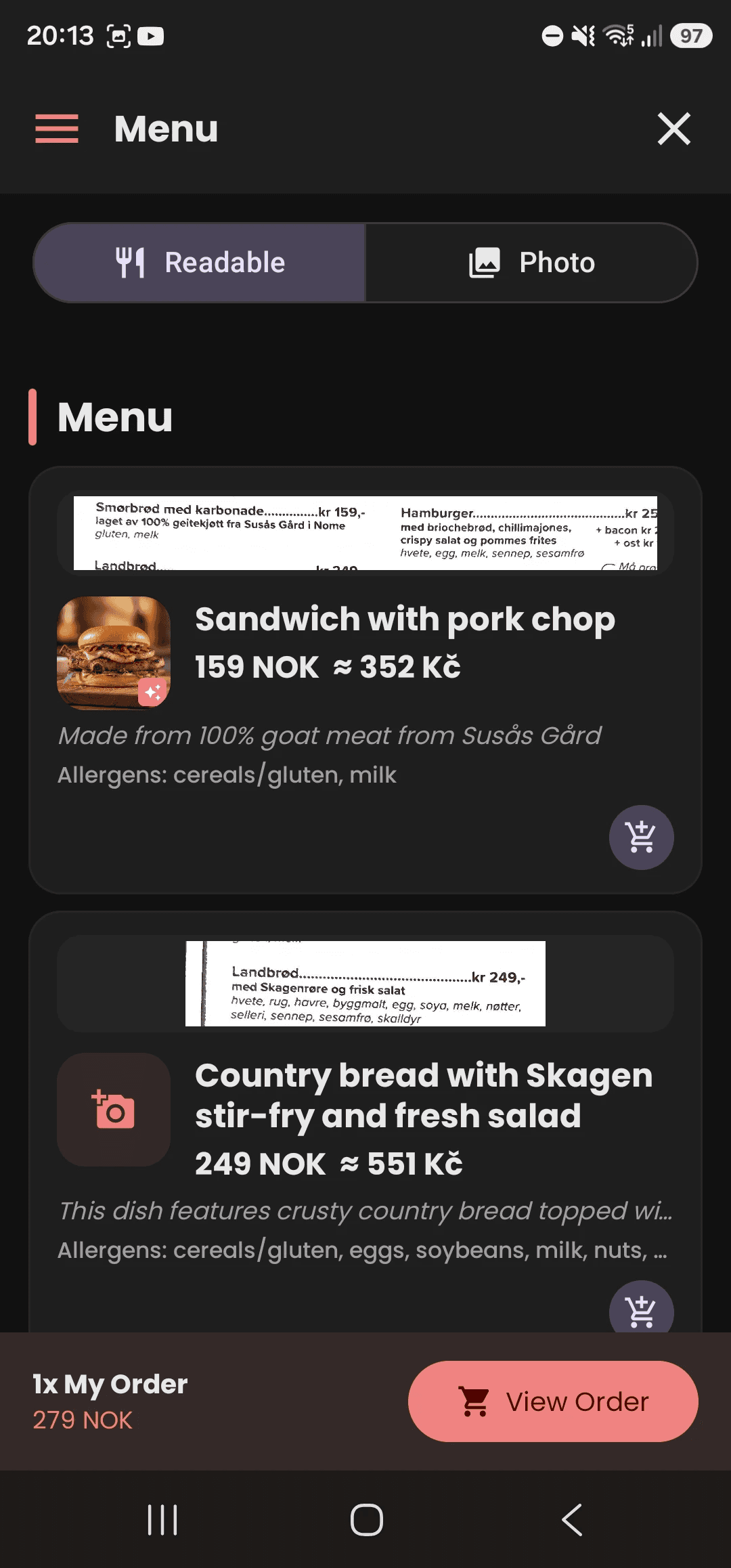 What's on the menu - Image 1